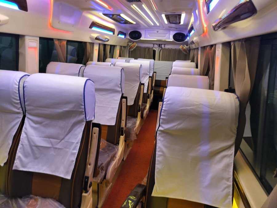 LED interior lighting on the 20-seater